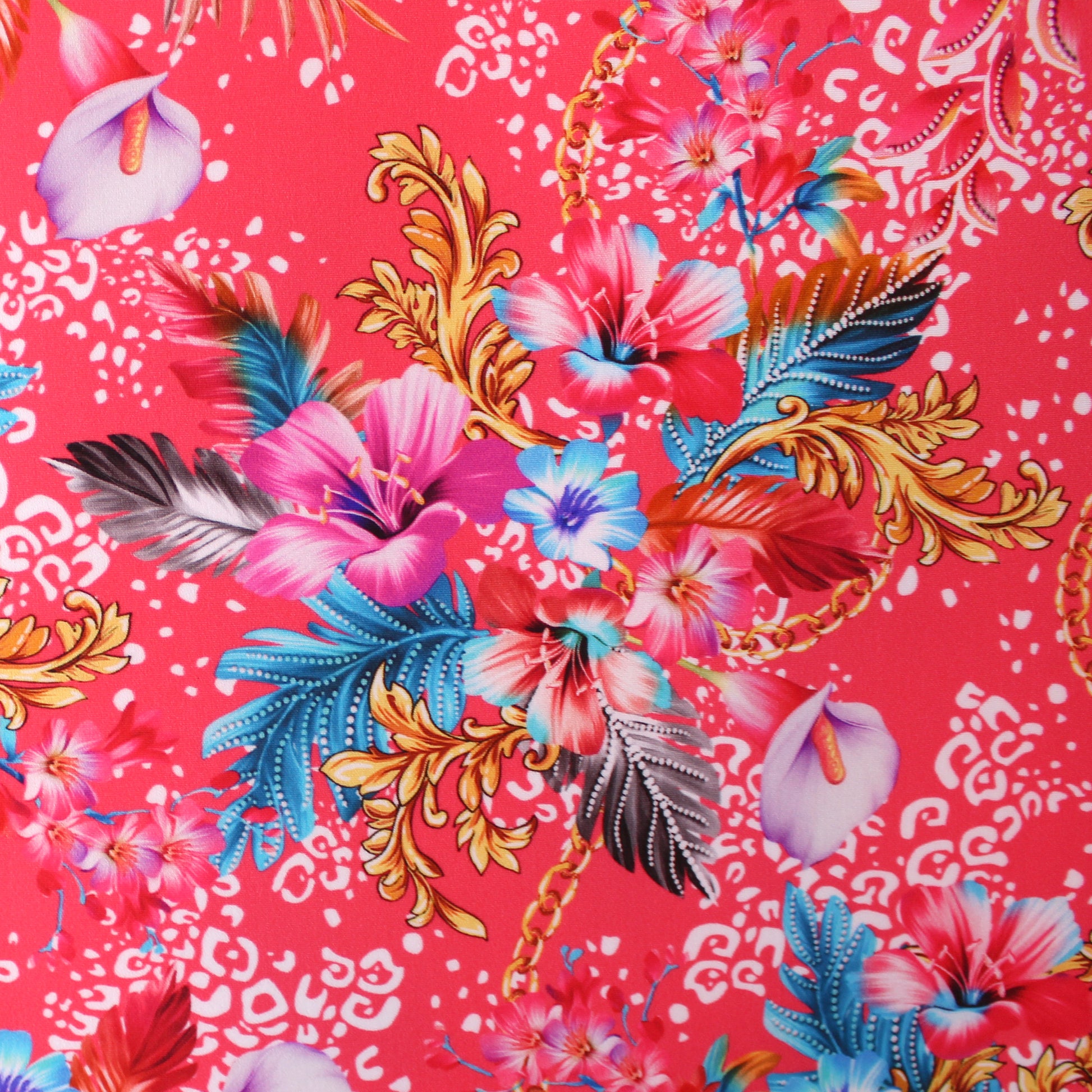 Italian designer 'botanical soiree' 4-way swim knit