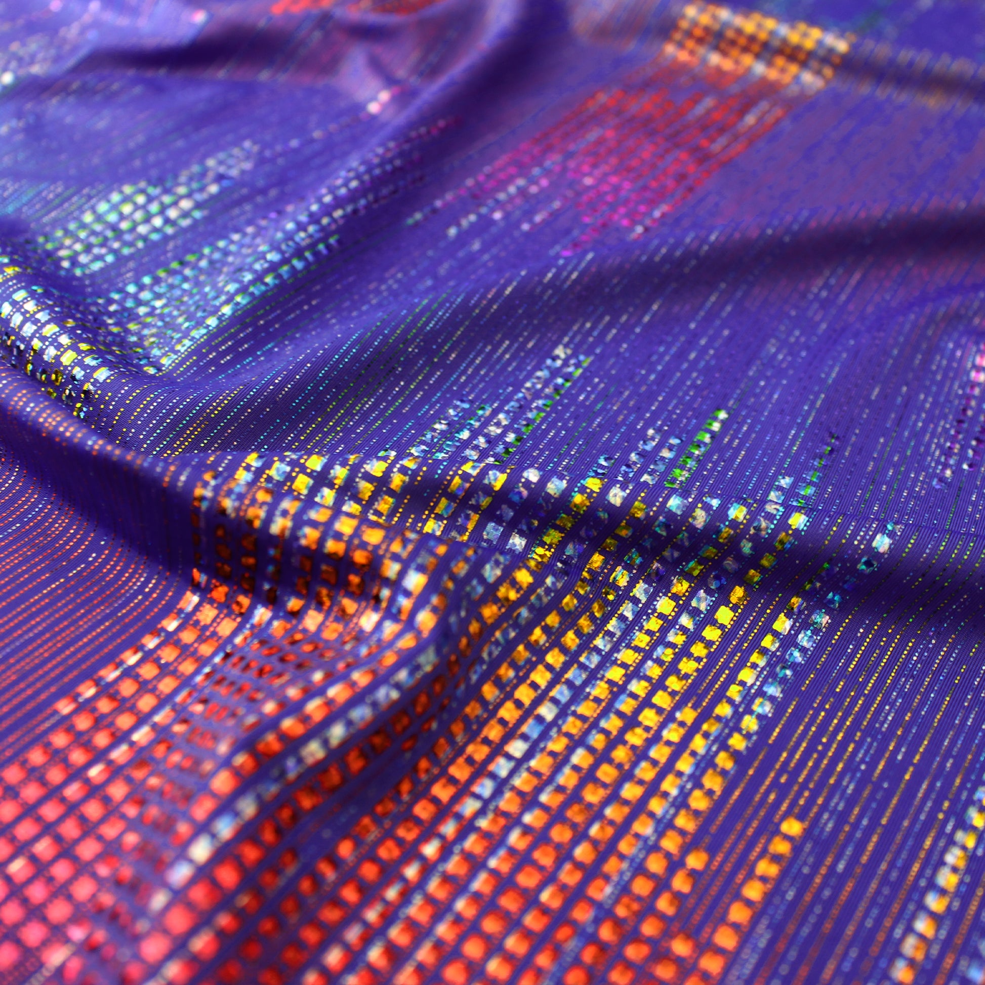 European 'beaded radiance' 4-way swim knit