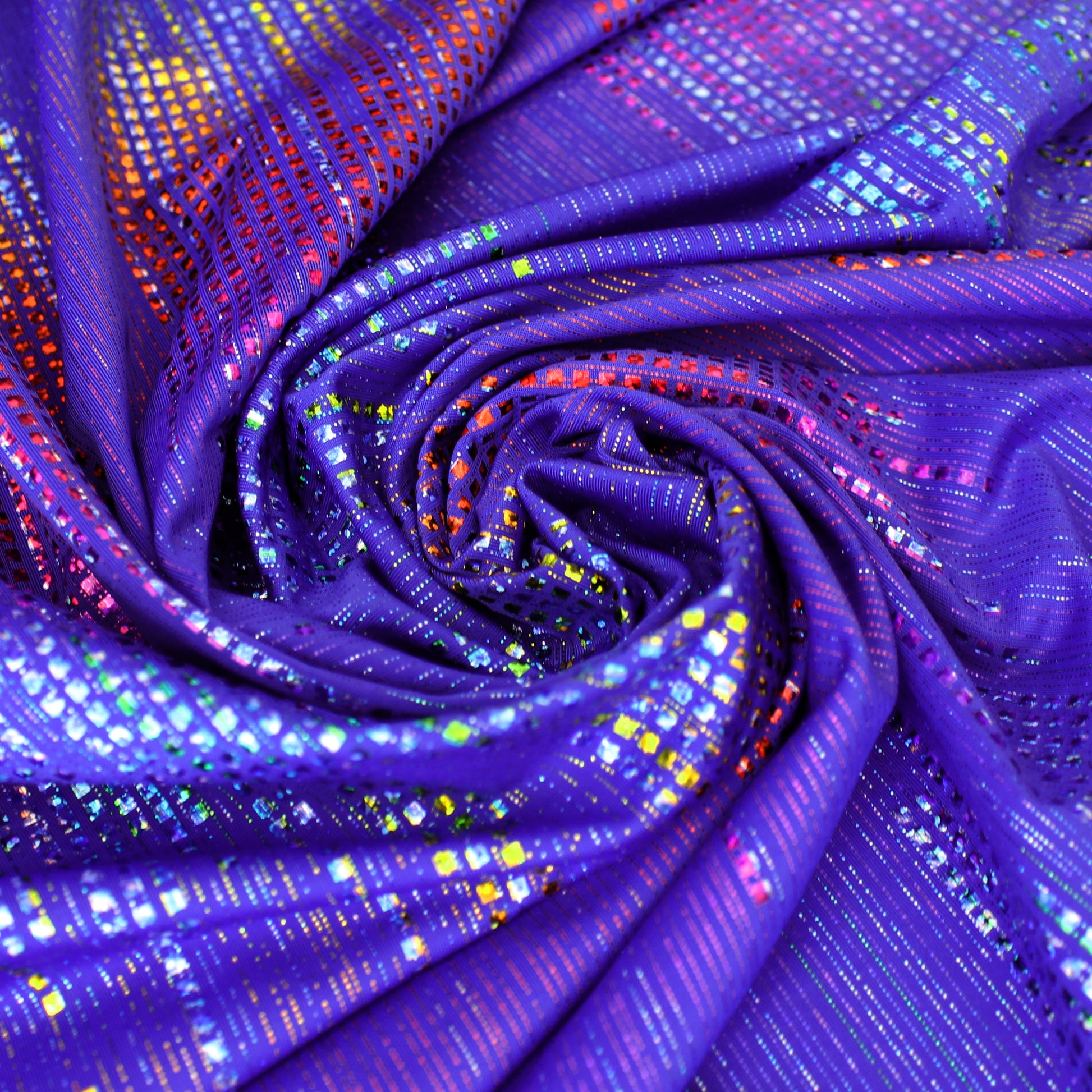 European 'beaded radiance' 4-way swim knit