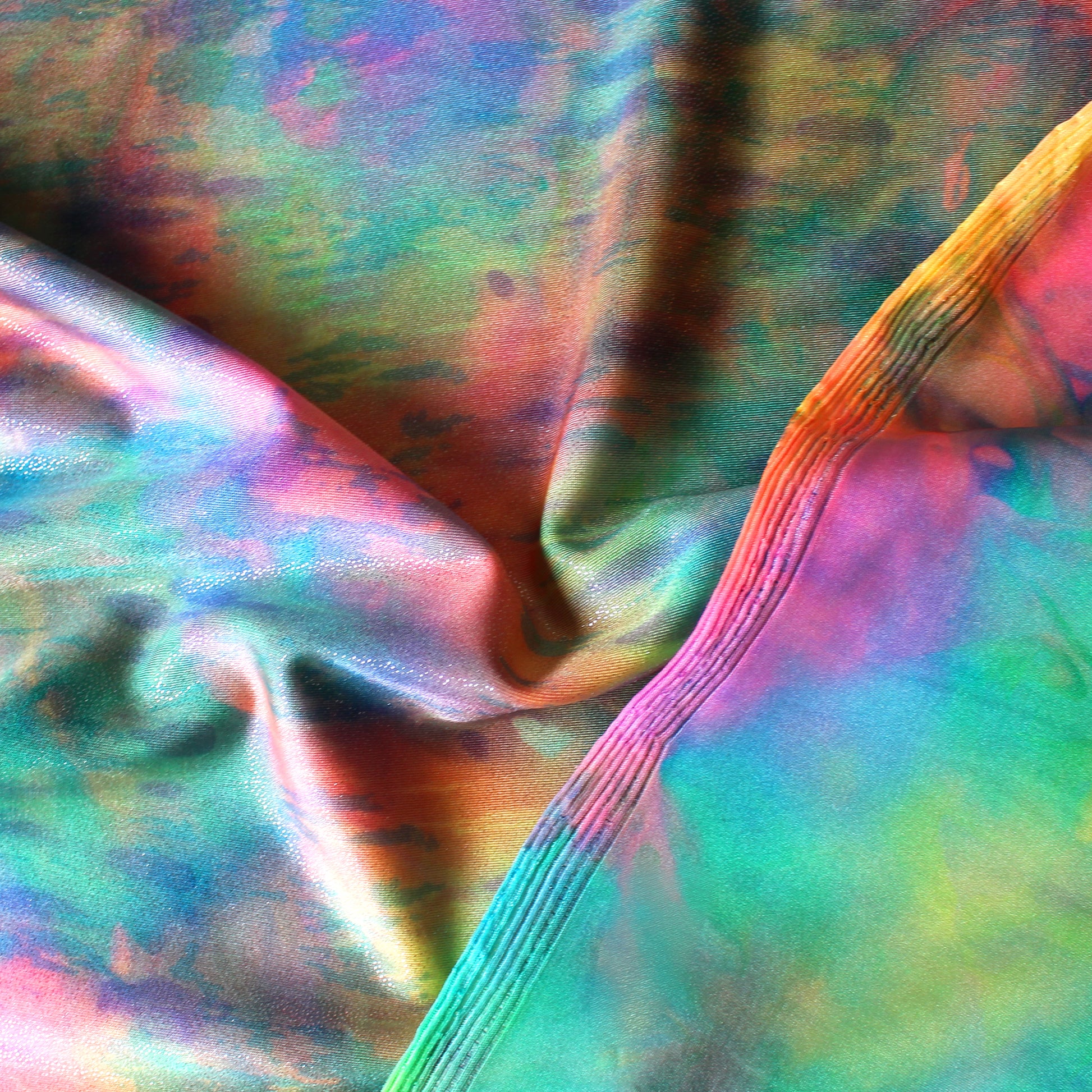 European 'rainbow sherbet' 4-way swim knit