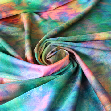 European 'rainbow sherbet' 4-way swim knit