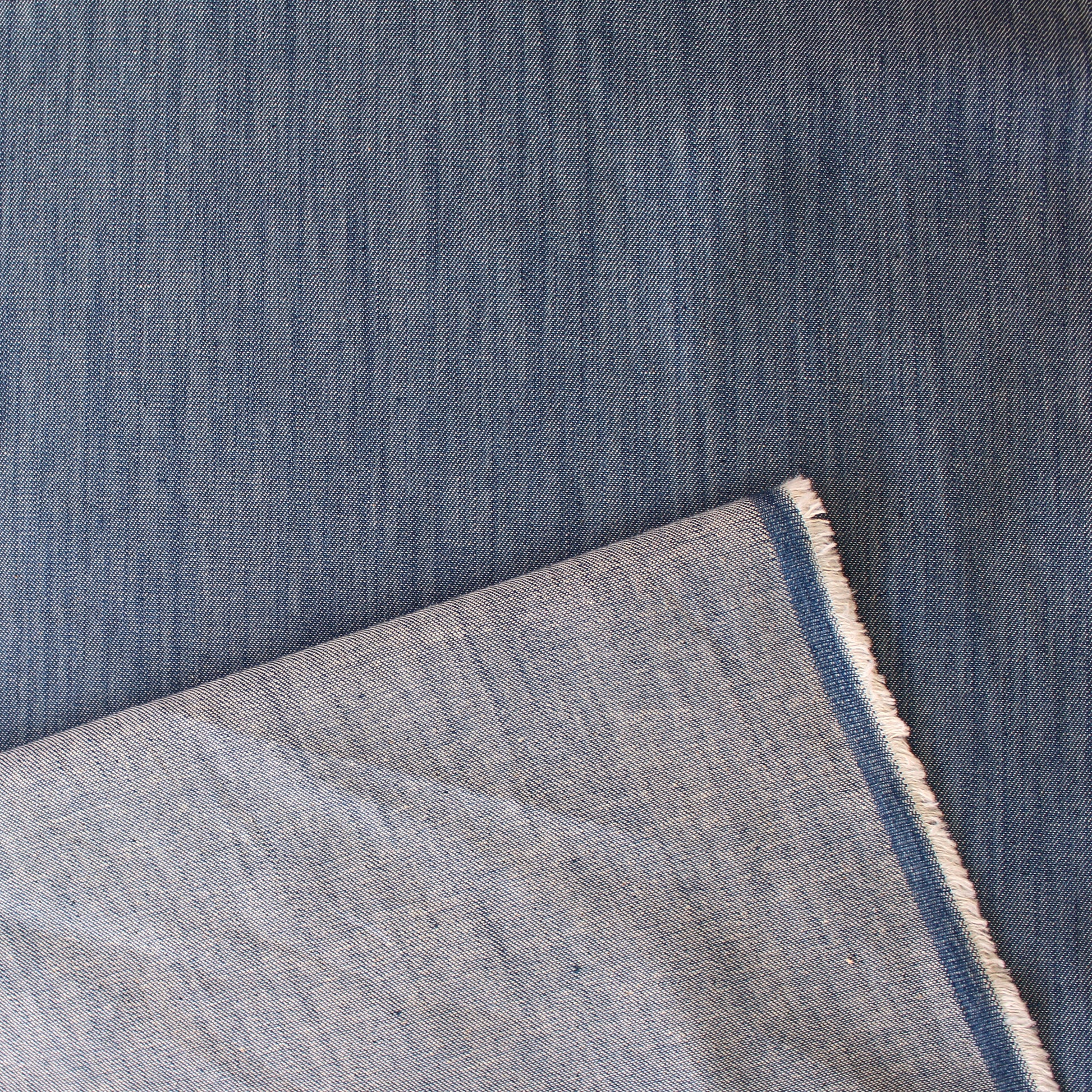 mid-weight variegated cotton denim - beachy blue