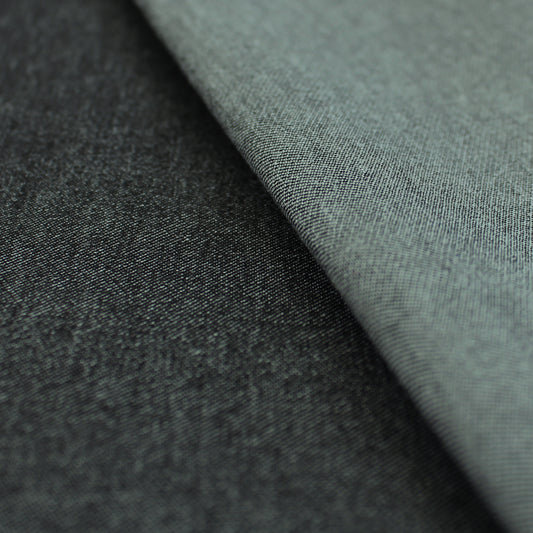 cross-dyed rayon blend stretch twill - steel indigo