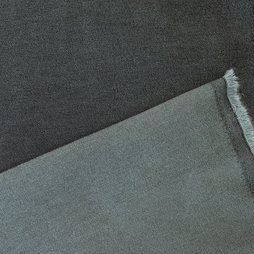 cross-dyed rayon blend stretch twill - steel indigo
