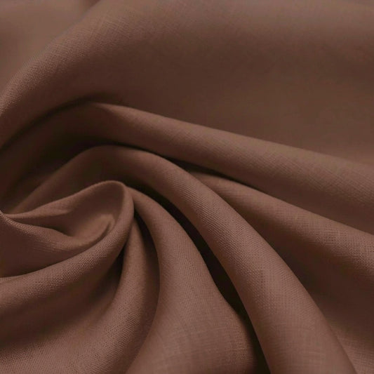 European all linen lightweight woven - chocolate raisin
