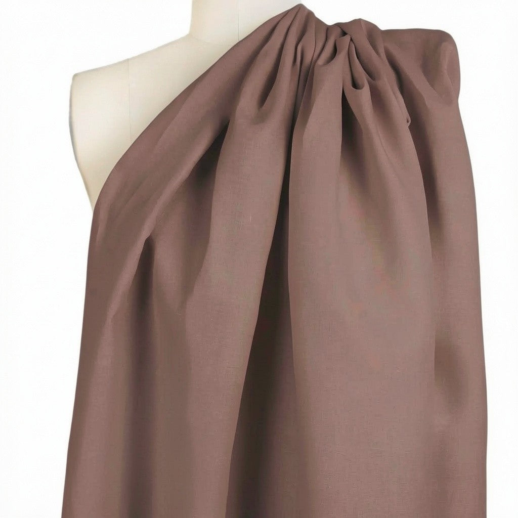 European all linen lightweight woven - chocolate raisin