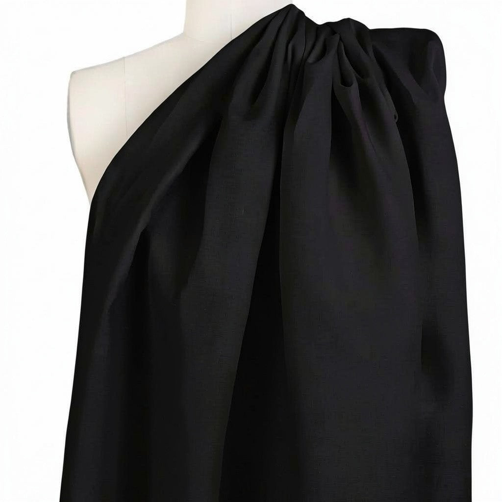 European all linen lightweight woven - black