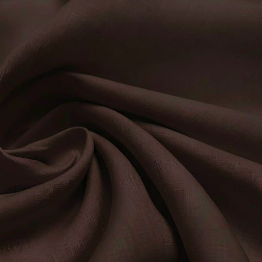 European all linen lightweight woven - espresso