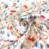 'petite petals' stretch cotton dressweight woven