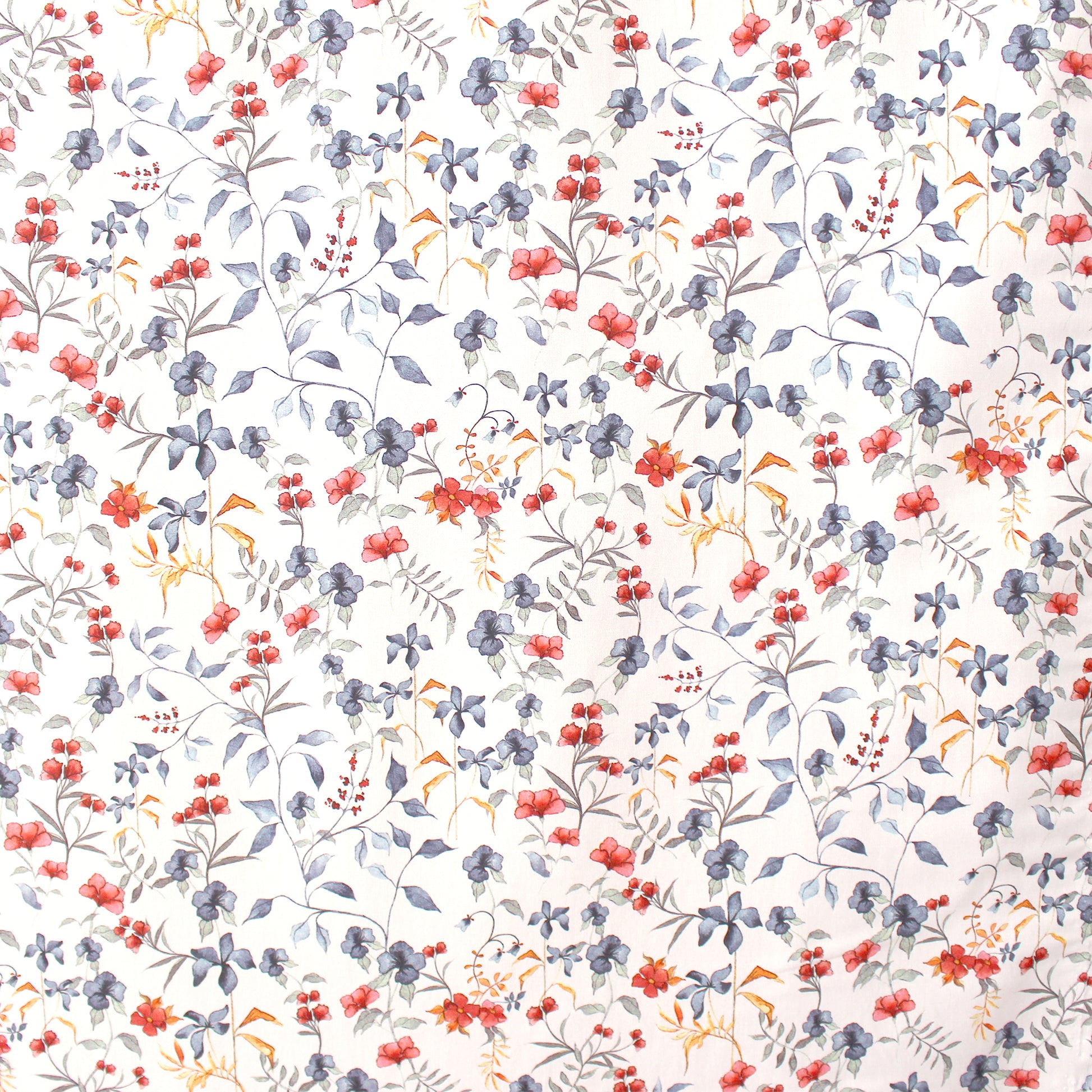 'petite petals' stretch cotton dressweight woven