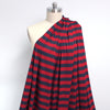 yarn-dyed wide stripe rayon/spandex jersey - red/navy