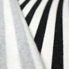 rayon/cotton striped French terry - black/cream