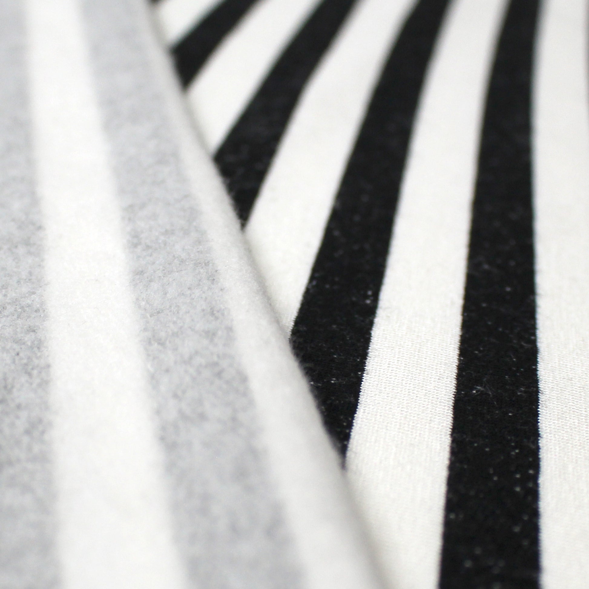 rayon/cotton striped French terry - black/cream