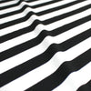 yarn-dyed wide stripe rayon/spandex jersey - cream/black