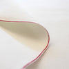 stretch selvedge denim - red beaded selvedge/white
