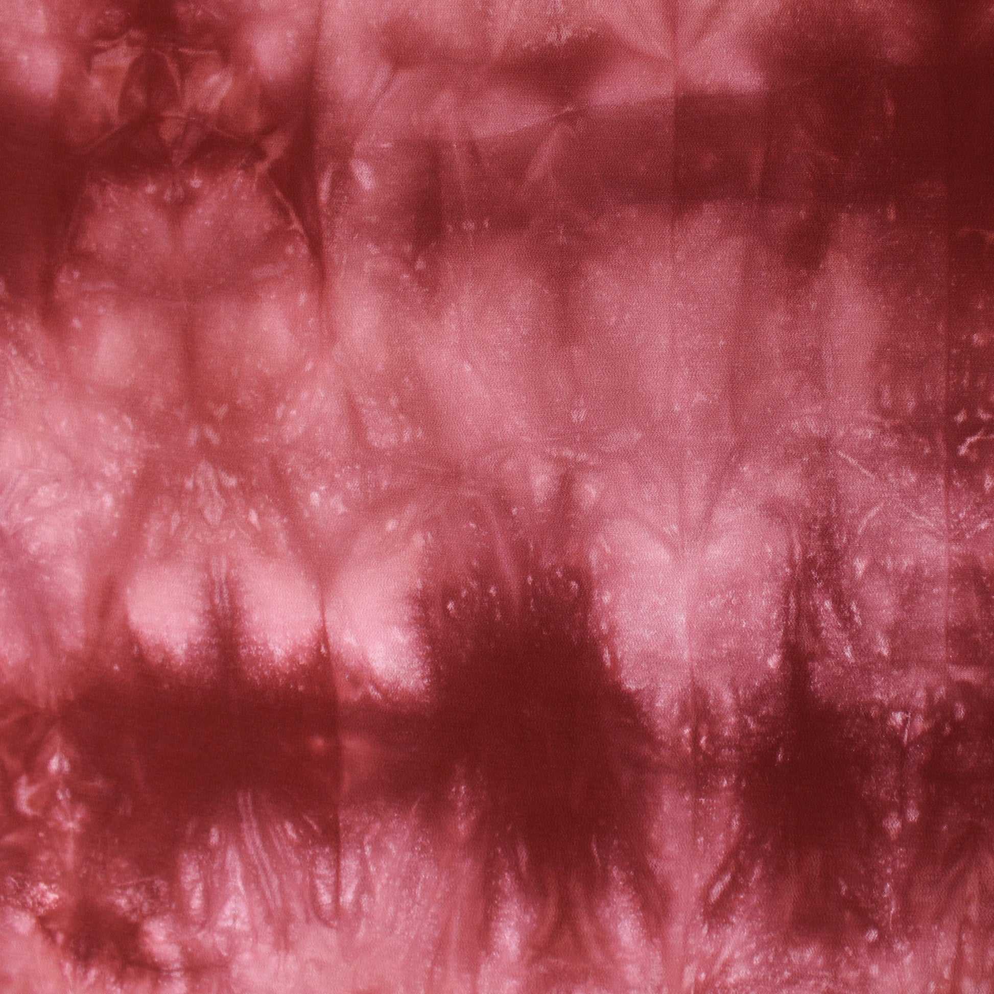 Japanese tie dye 'chirimen' viscose crepe woven - rhubarb
