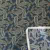 Japanese paisley cotton/Tencel drapey shirting - blue