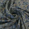 Japanese paisley cotton/Tencel drapey shirting - blue