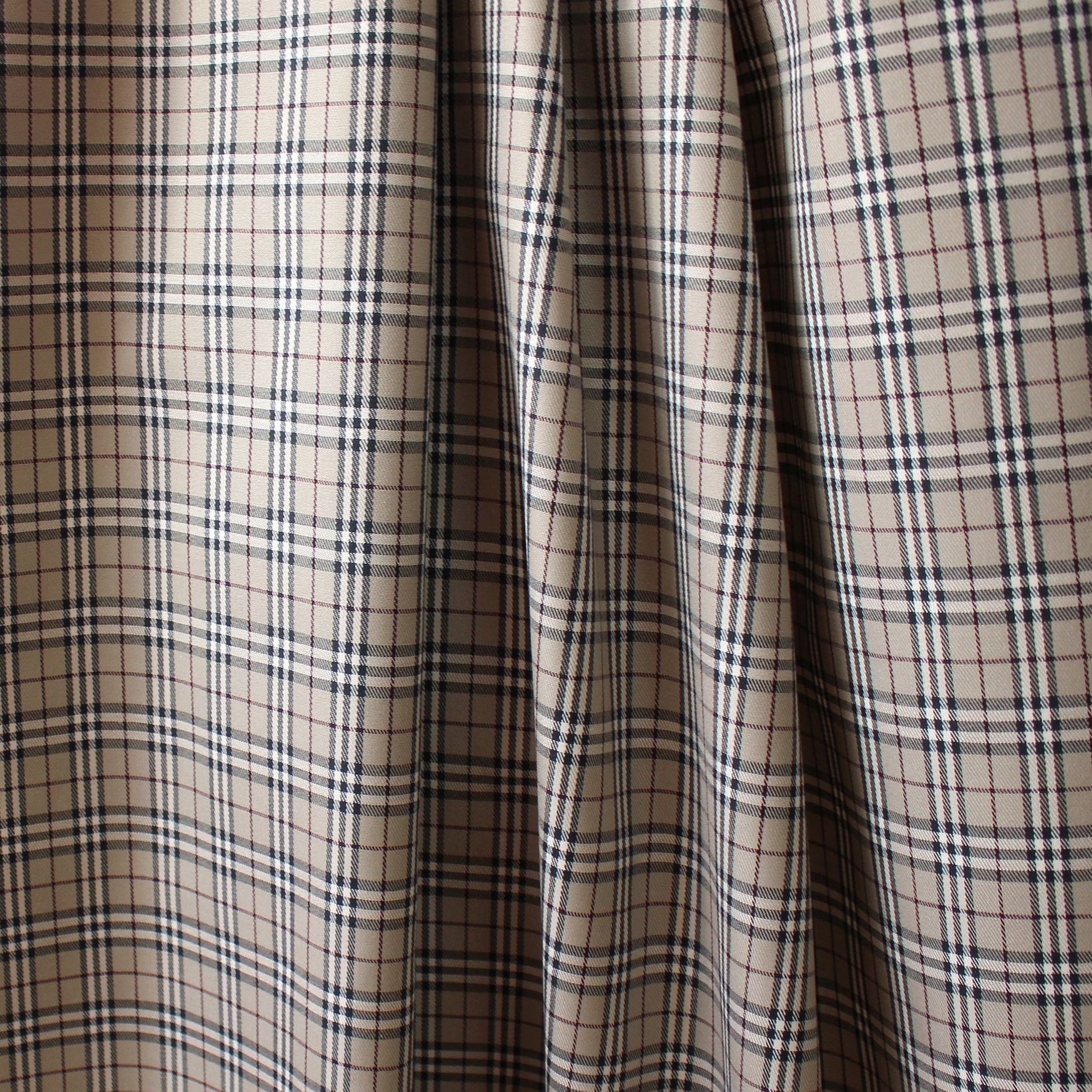 'equestrian check' cotton twill