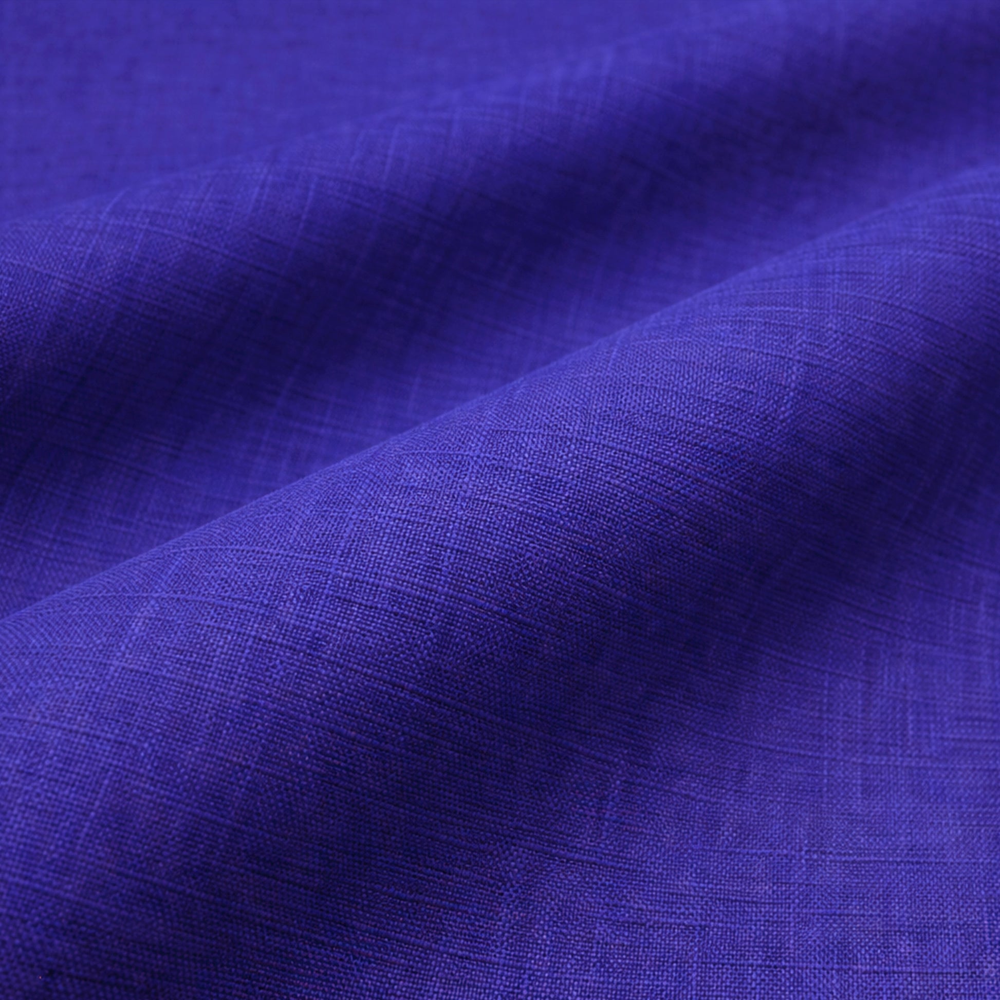 Italian mid-weight linen/cotton woven - French ultramarine