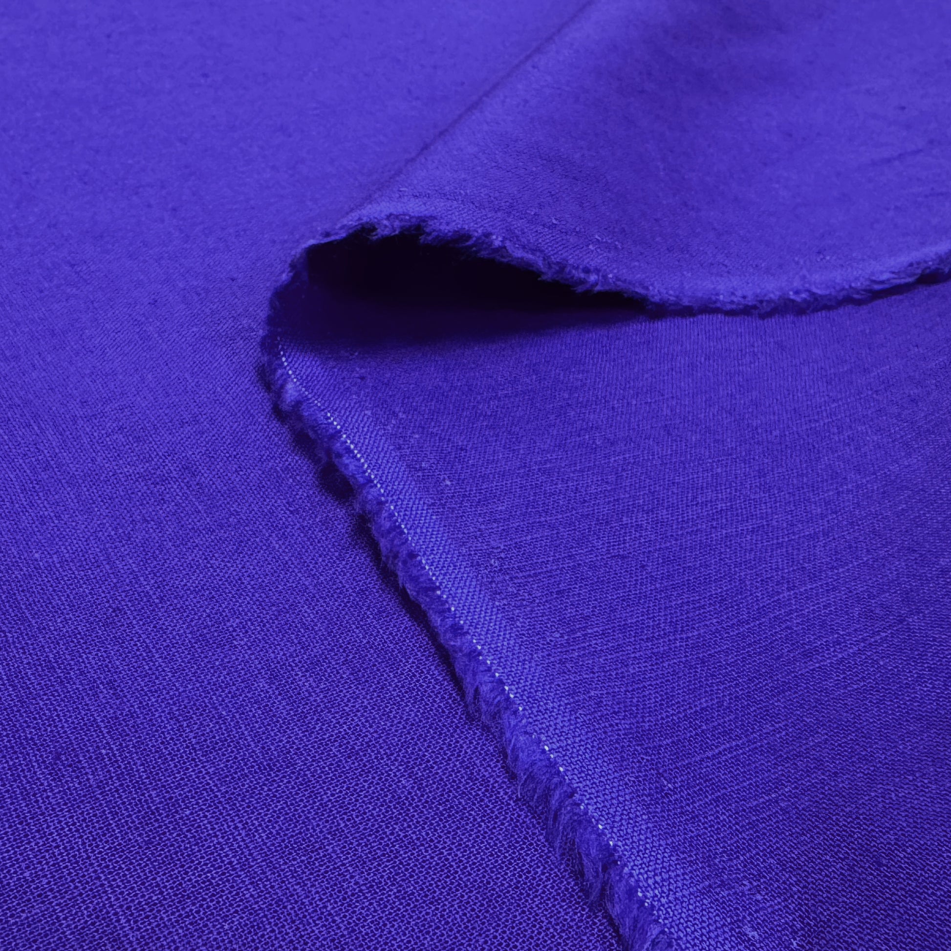 Italian mid-weight linen/cotton woven - French ultramarine