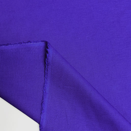 Italian mid-weight linen/cotton woven - French ultramarine