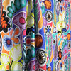 Italian 'Matisse spring' linen dressweight woven