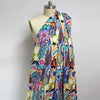 Italian 'Matisse spring' linen dressweight woven