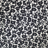 'floral silhouette' Ecovero/linen woven, Oeko-Tex cert.