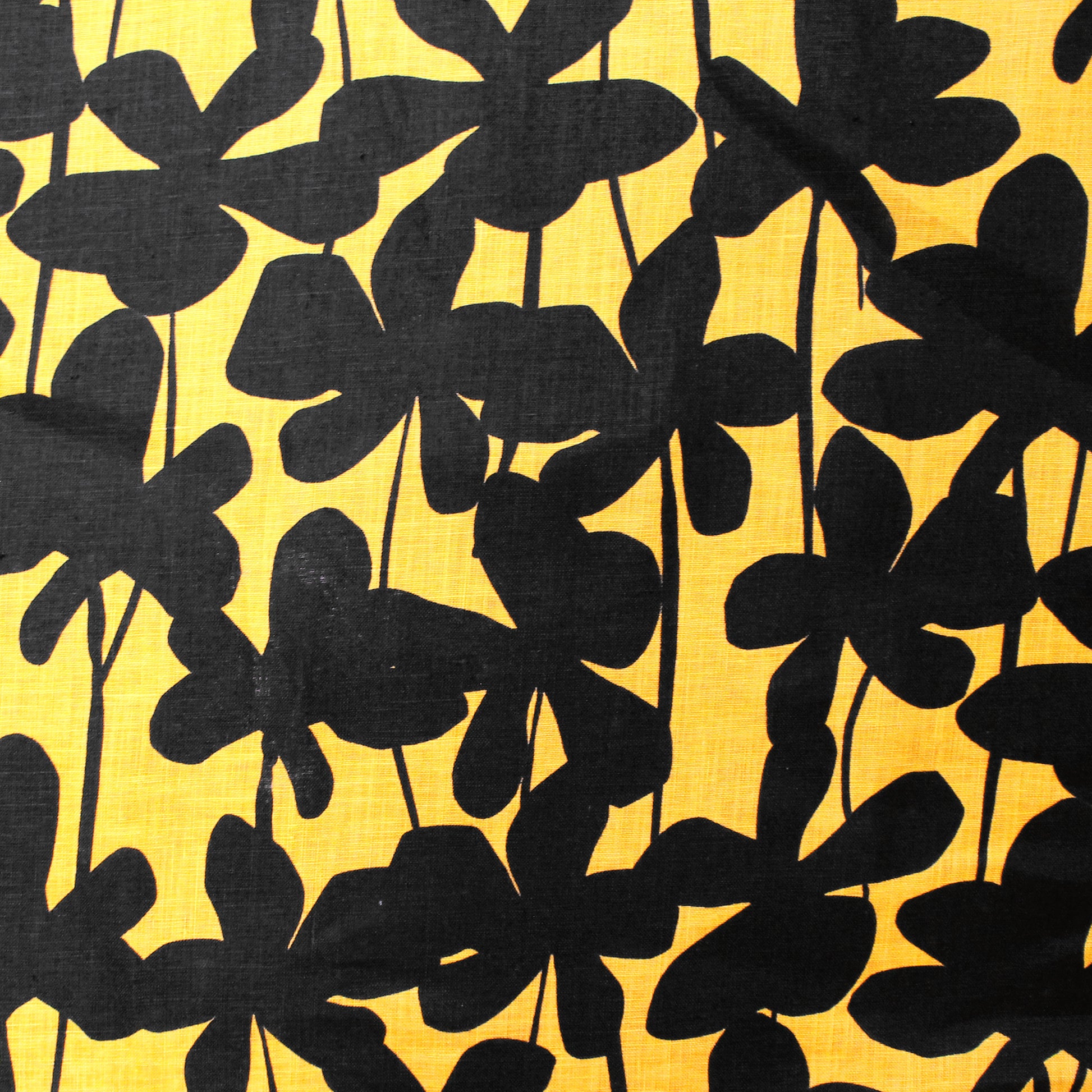 British designer floral linen dressweight woven