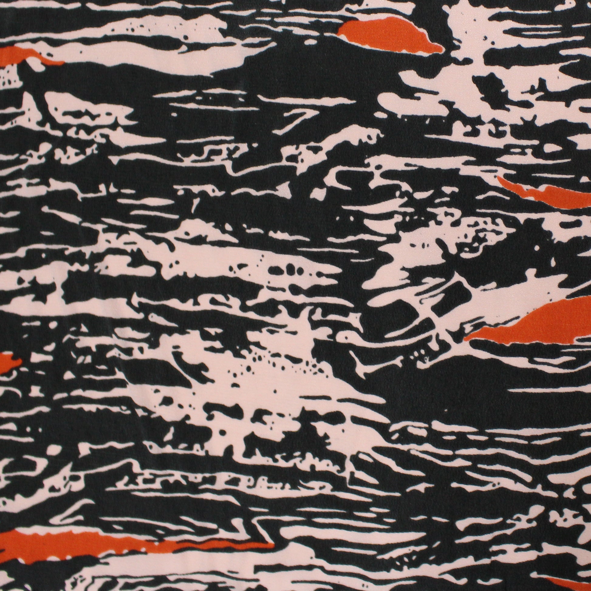 French 'abstract woodblock' silk blouseweight