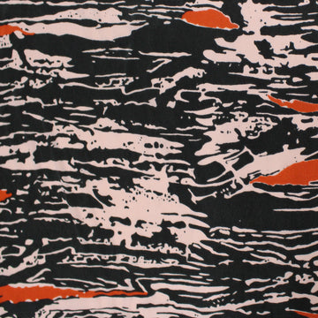 French 'abstract woodblock' silk blouseweight