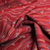 Italian 'ciao cherry' virgin wool dressweight woven