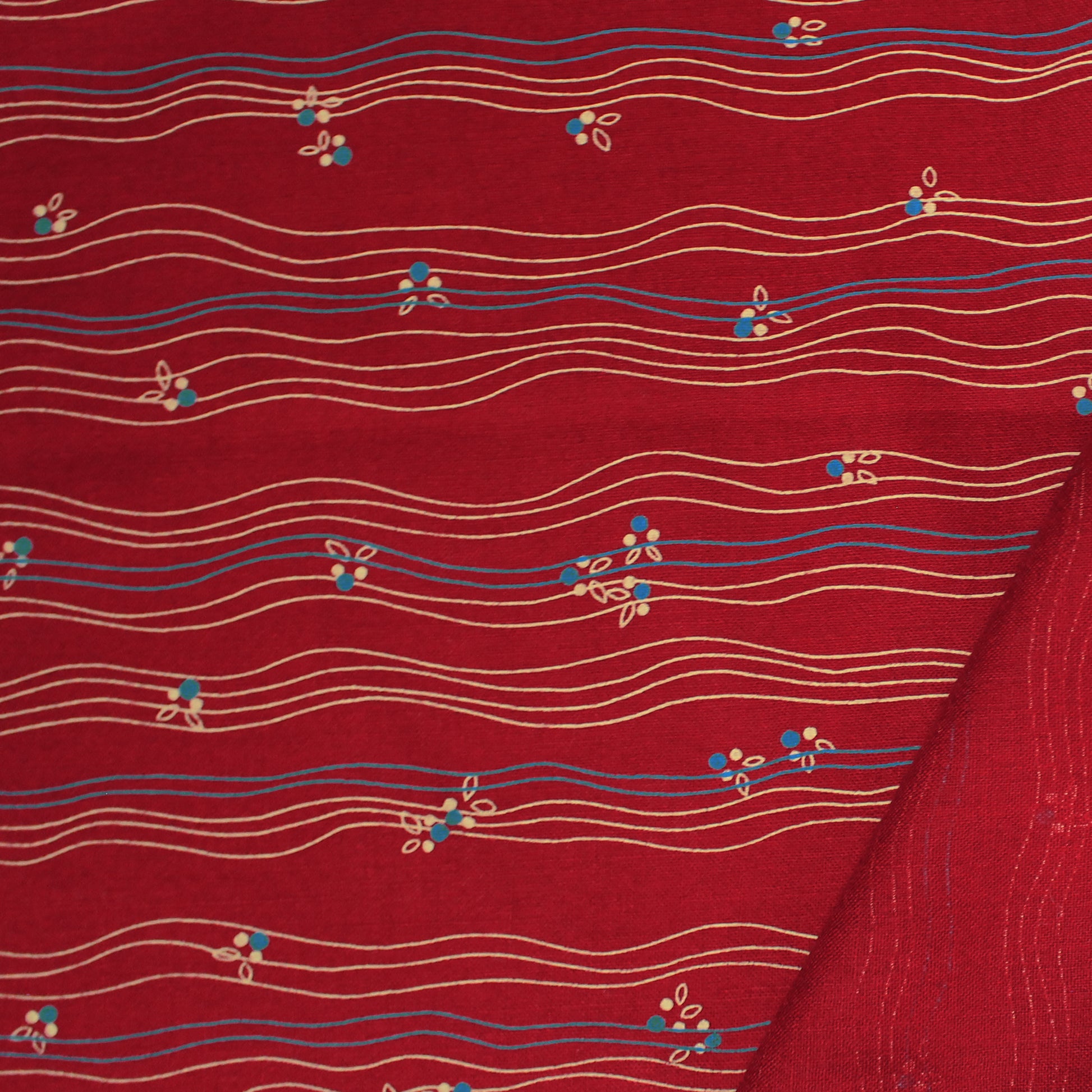Italian 'ciao cherry' virgin wool dressweight woven