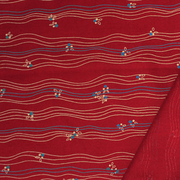 Italian 'ciao cherry' virgin wool dressweight woven