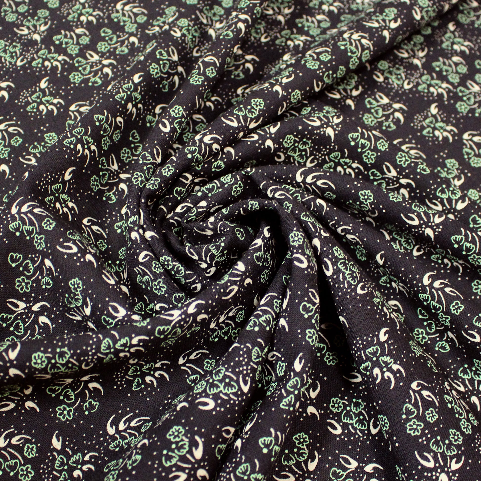 Italian 'mint chocolate' virgin wool dressweight woven