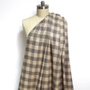 Italian yarn-dyed plaid viscose stretch woven