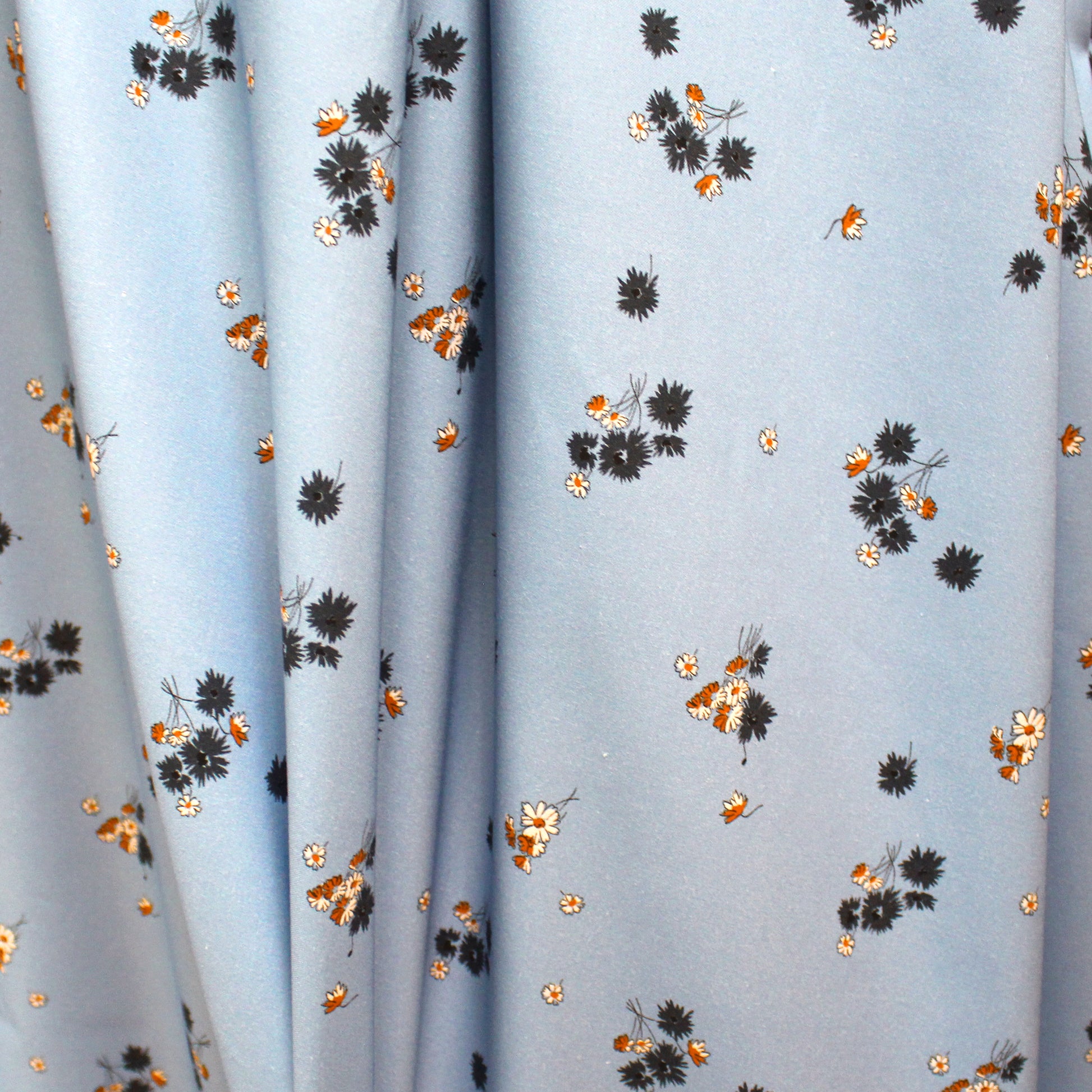 French floral viscose dressweight twill