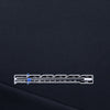 organic cotton fleece-backed sweatshirt knit - navy