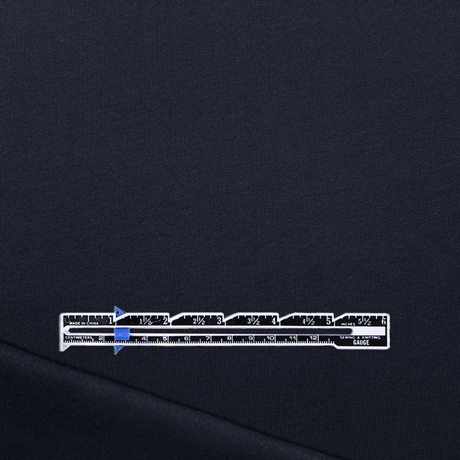 organic cotton fleece-backed sweatshirt knit - navy