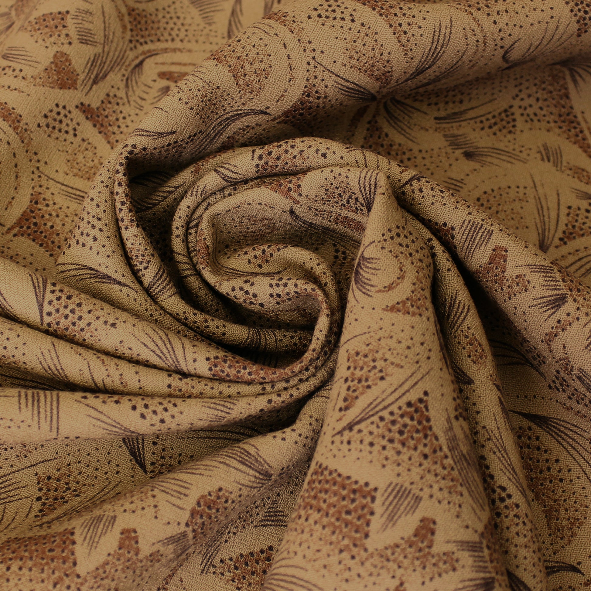 Italian 'stipple and line' virgin wool dressweight woven