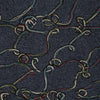 'yarn scramble' embroidered boiled knit coating - dusky blue