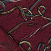 'yarn scramble' embroidered boiled knit coating - wine