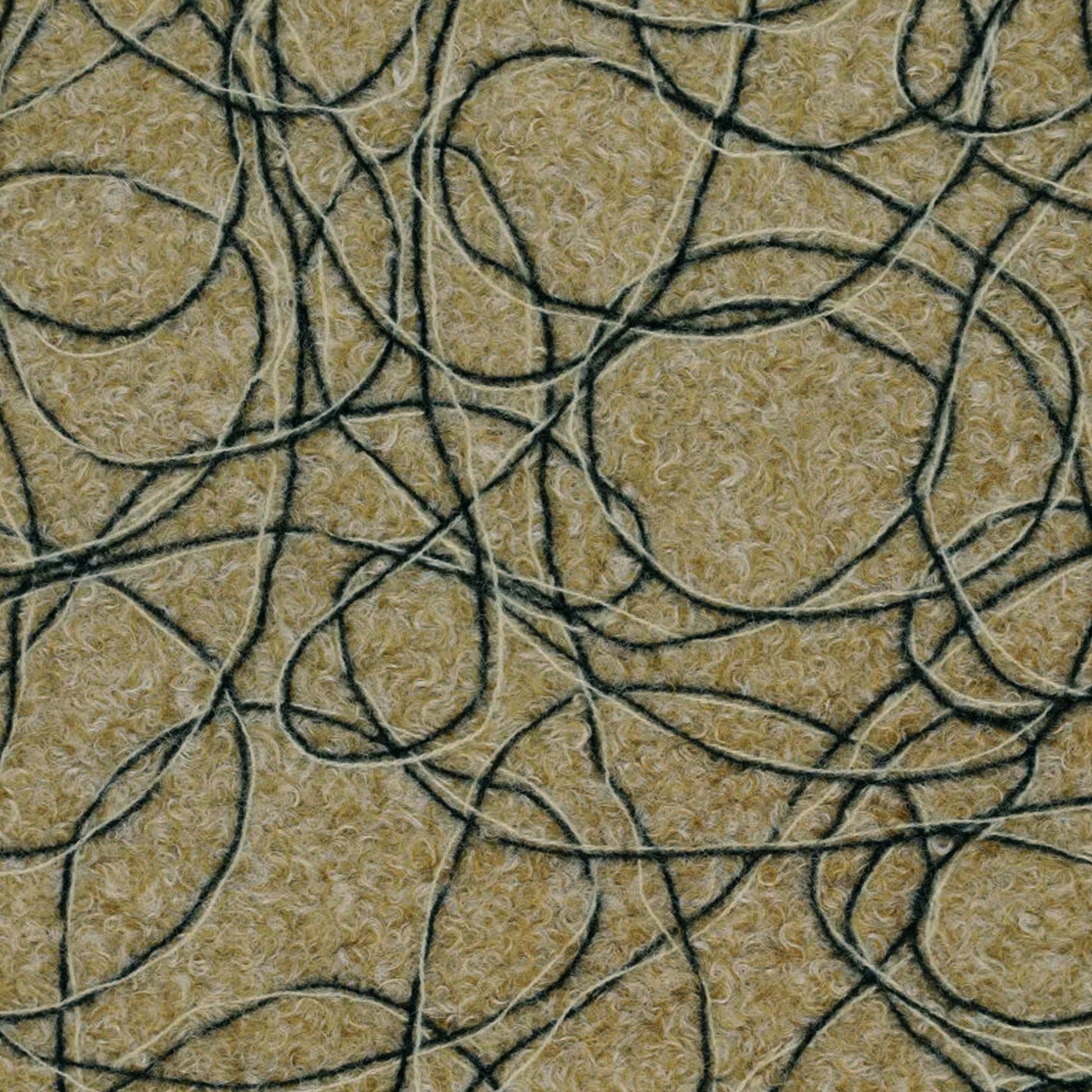 'yarn scramble' embroidered boucle knit coating - natural