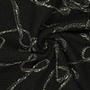 'yarn scramble' embroidered boucle knit coating - black/ivory