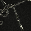 'yarn scramble' embroidered boucle knit coating - black/ivory