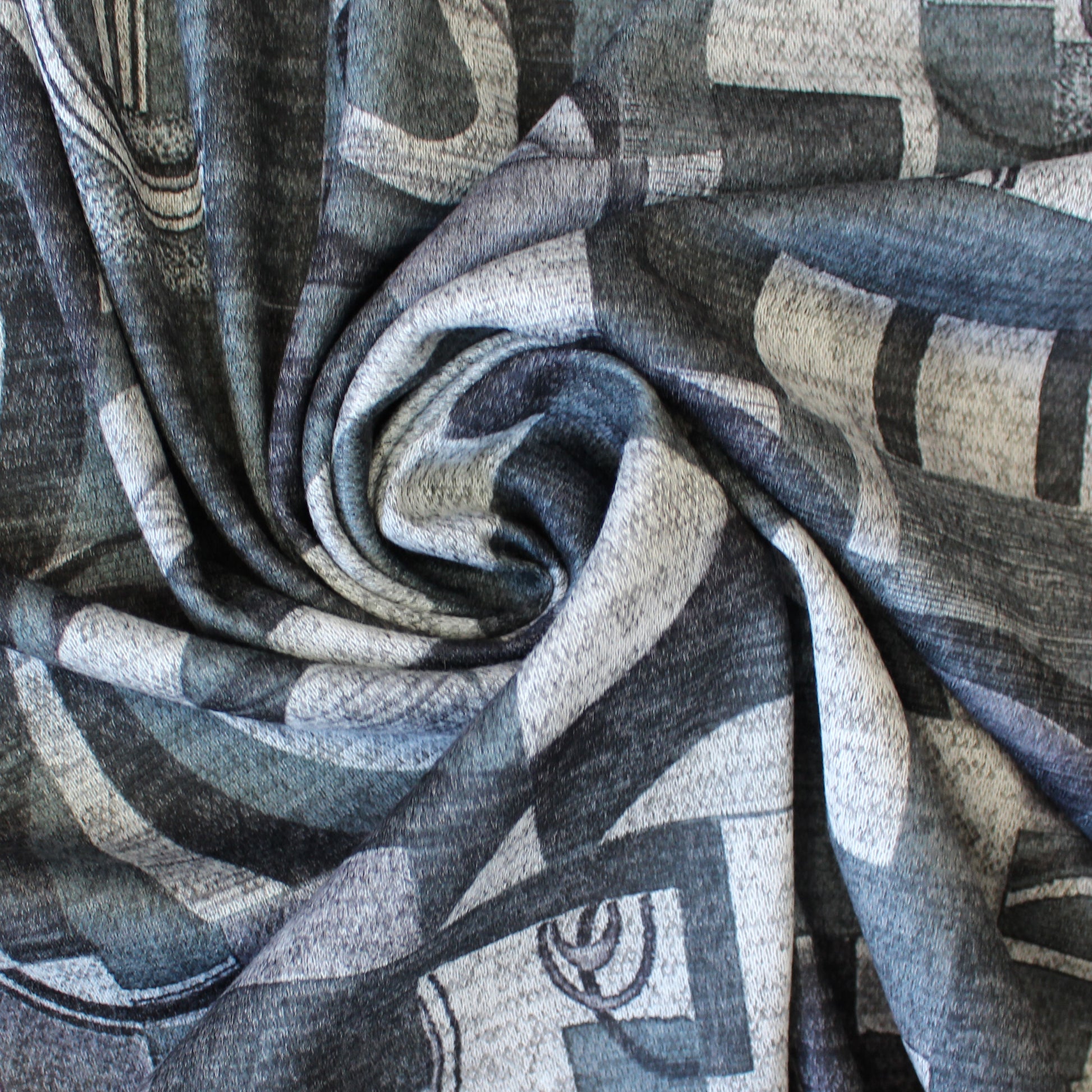 'cubist clips' light and drapey sweater knit