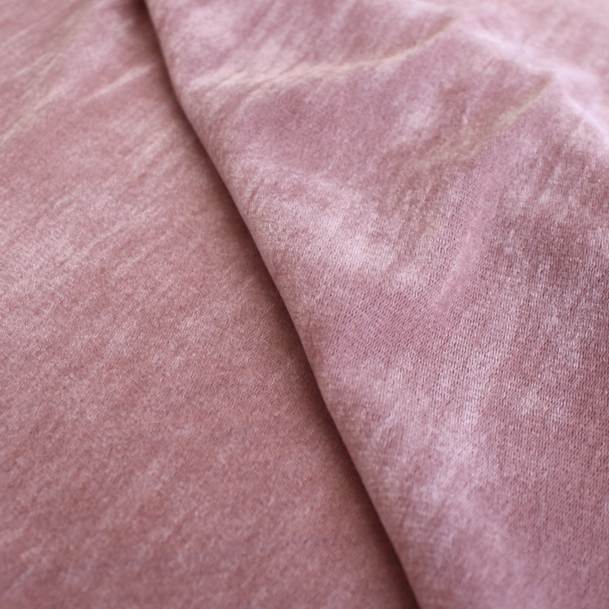 French stretch velvet mesh - mauve rose