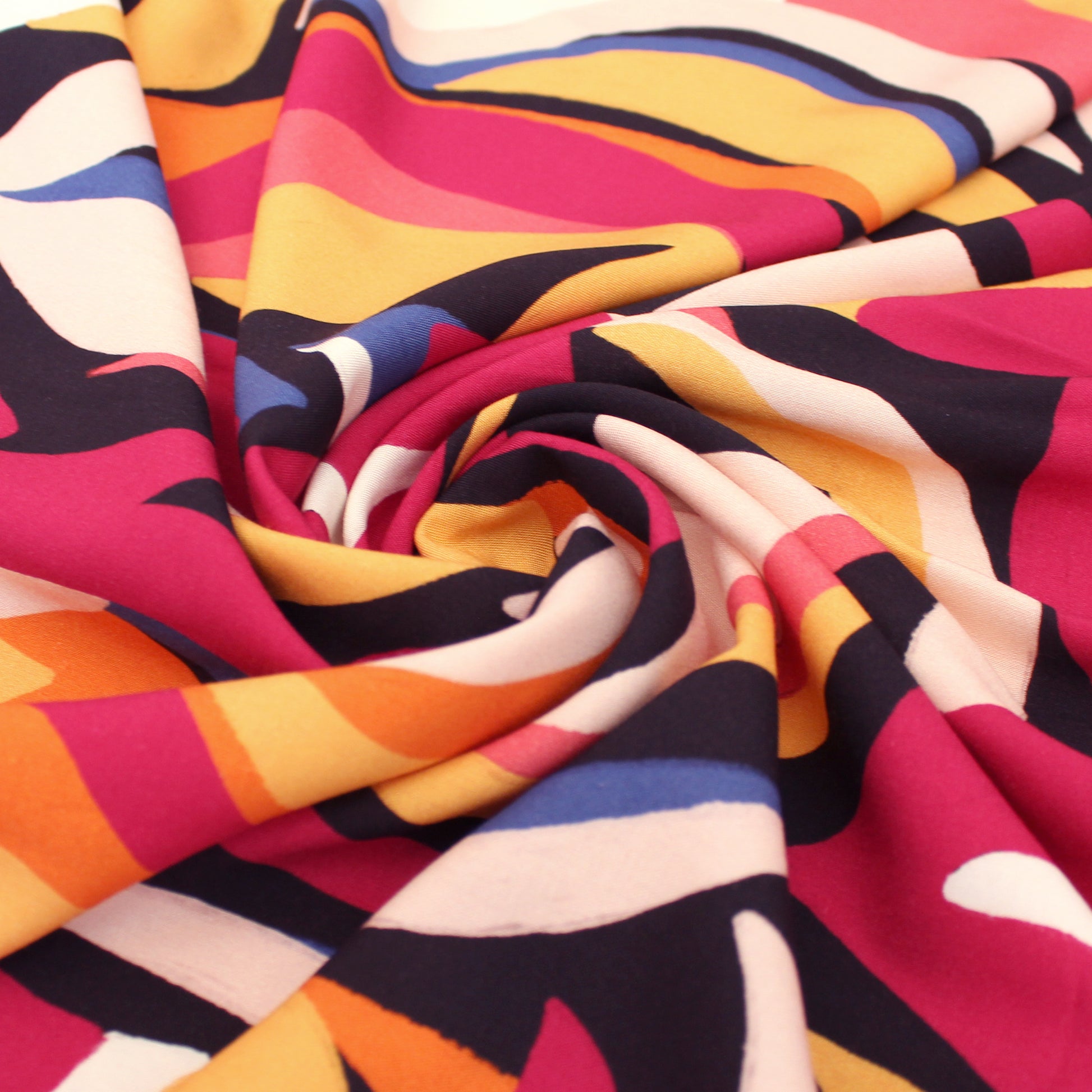 Pucci-esque tropical viscose woven