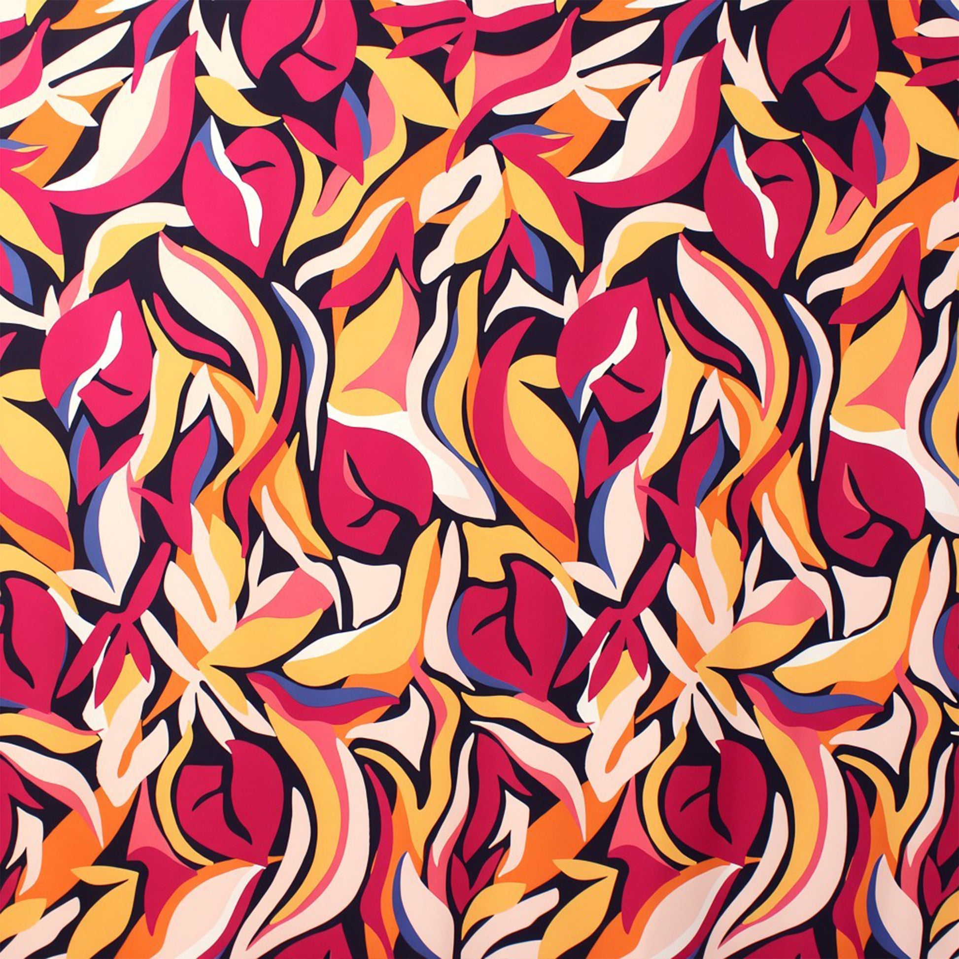 Pucci-esque tropical viscose woven
